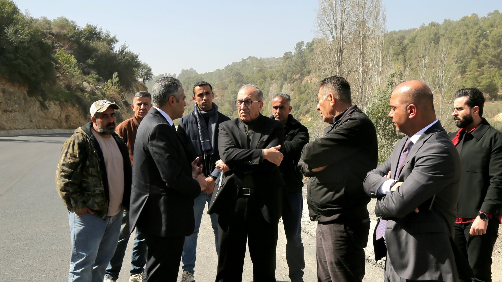  وزير الأشغال يتفقد سير العمل في "دائري إربد" وطريق "وادي الطواحين"