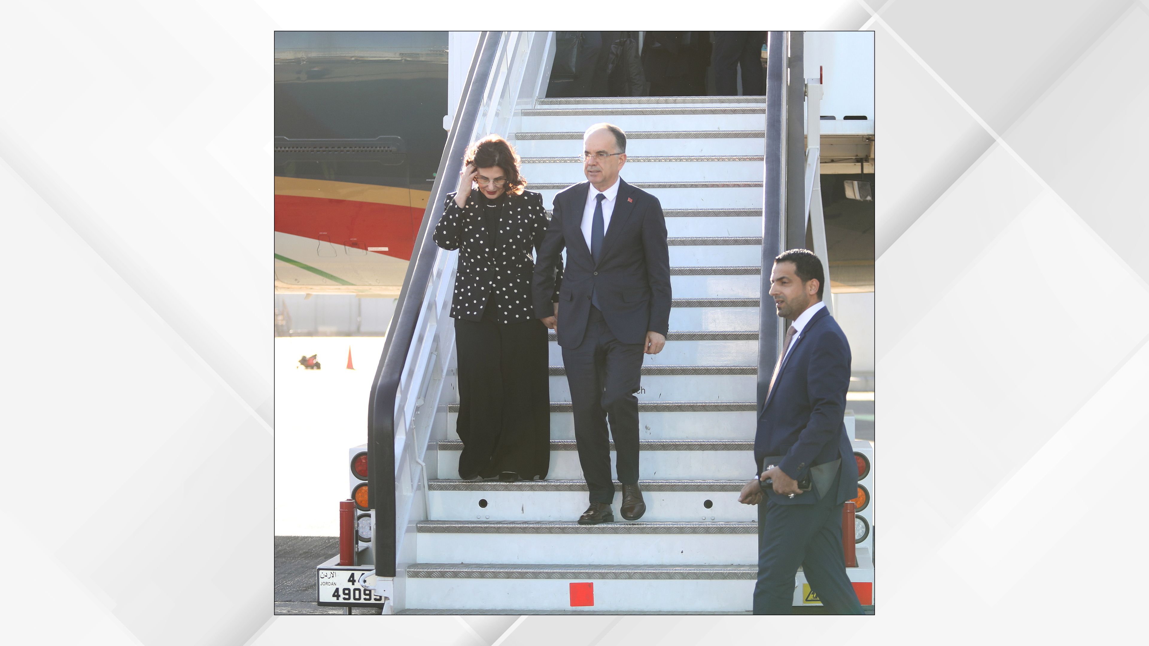  الرئيس الألباني يصل إلى الأردن