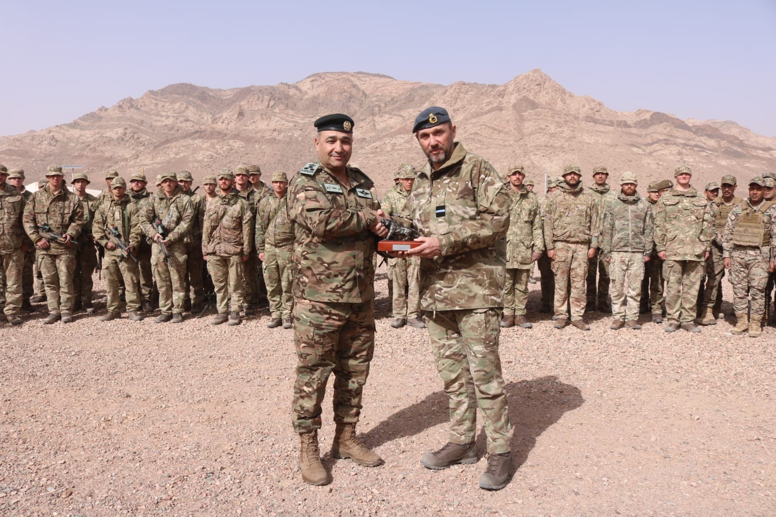  اختتام تمرين عسكري مشترك في لواء الملك حسين بن علي