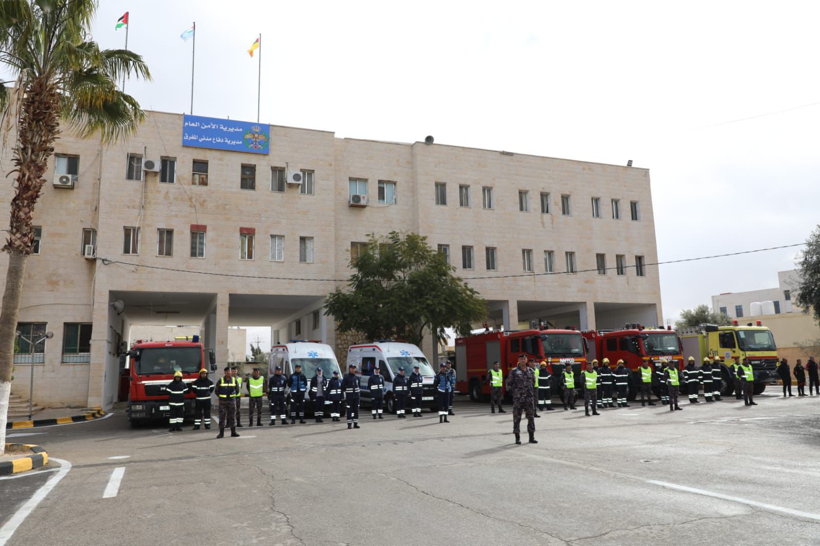 المعايطة يفتتح مبنى مركز أمن المدينة والمبنى الإداري للدفاع المدني في المفرق