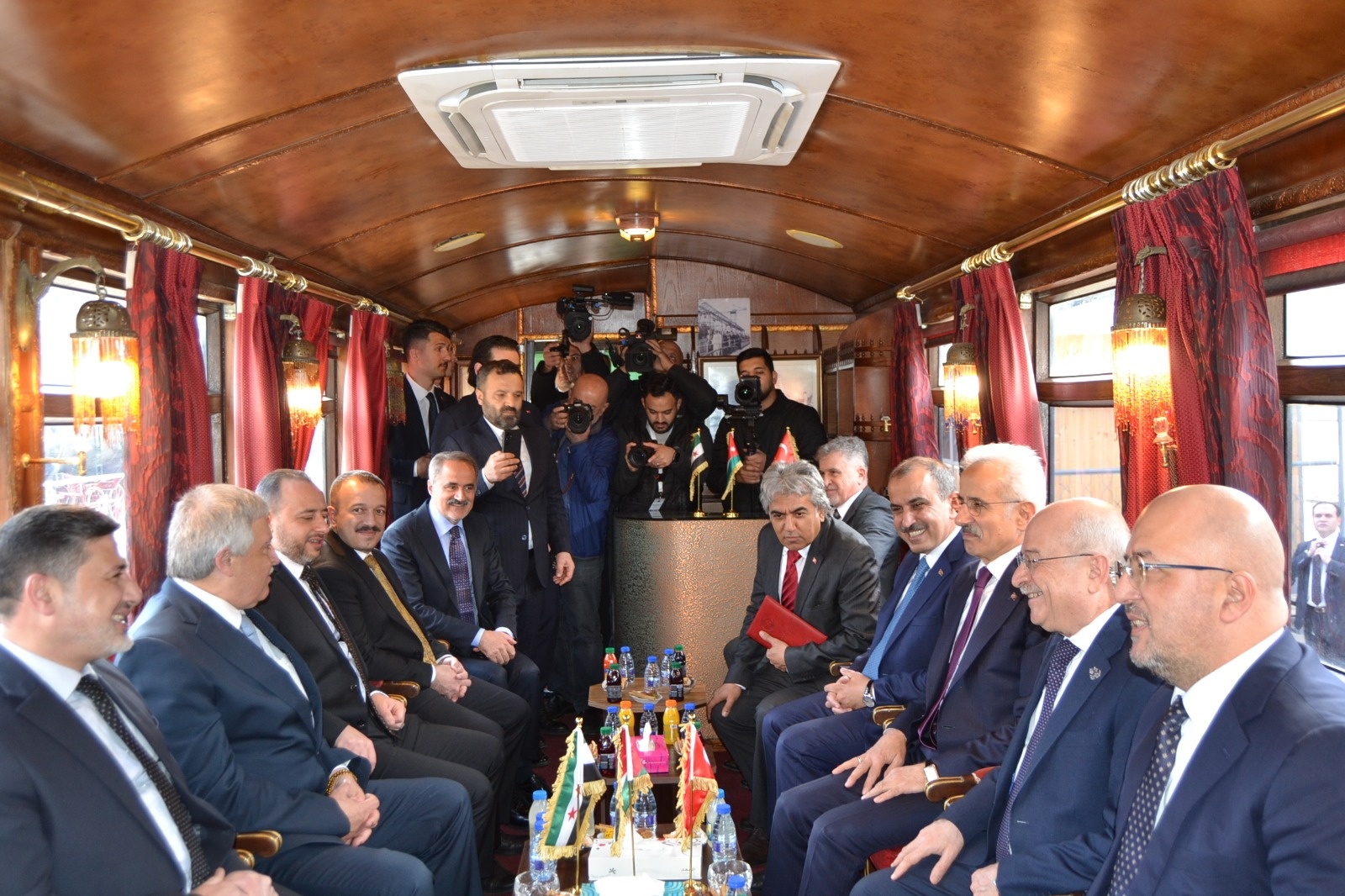  وزراء النقل الاردني والسوري والتركي يزورون مؤسسة الخط الحديدي الحجازي الأردني