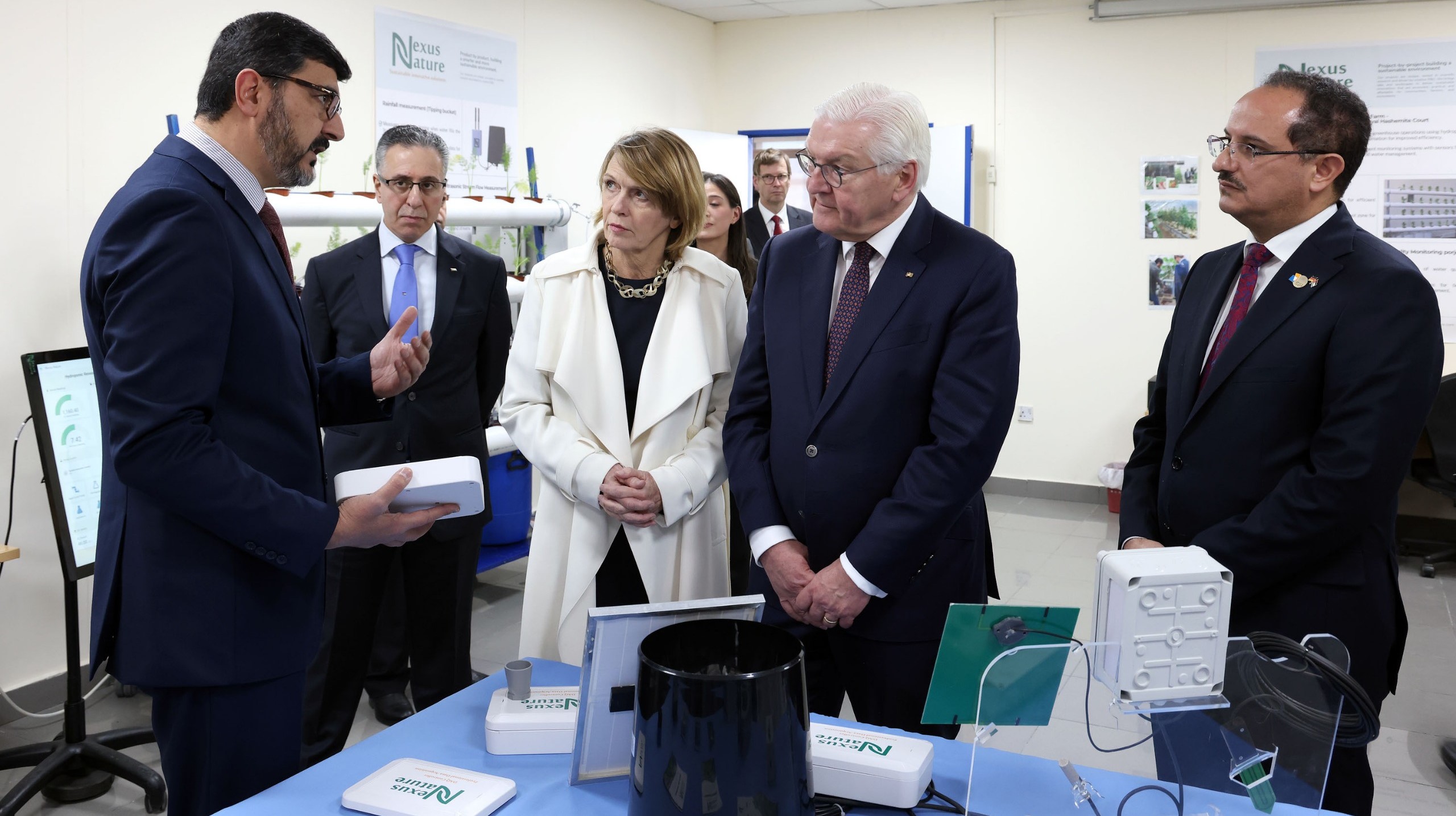  الرئيس الألماني وعقيلته يزوران الجامعة الألمانية الأردنية