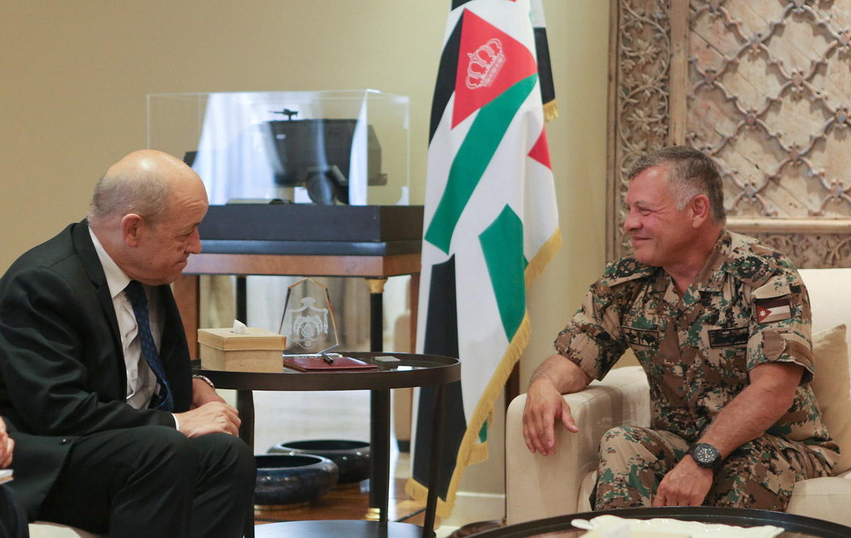 King meets French foreign minister