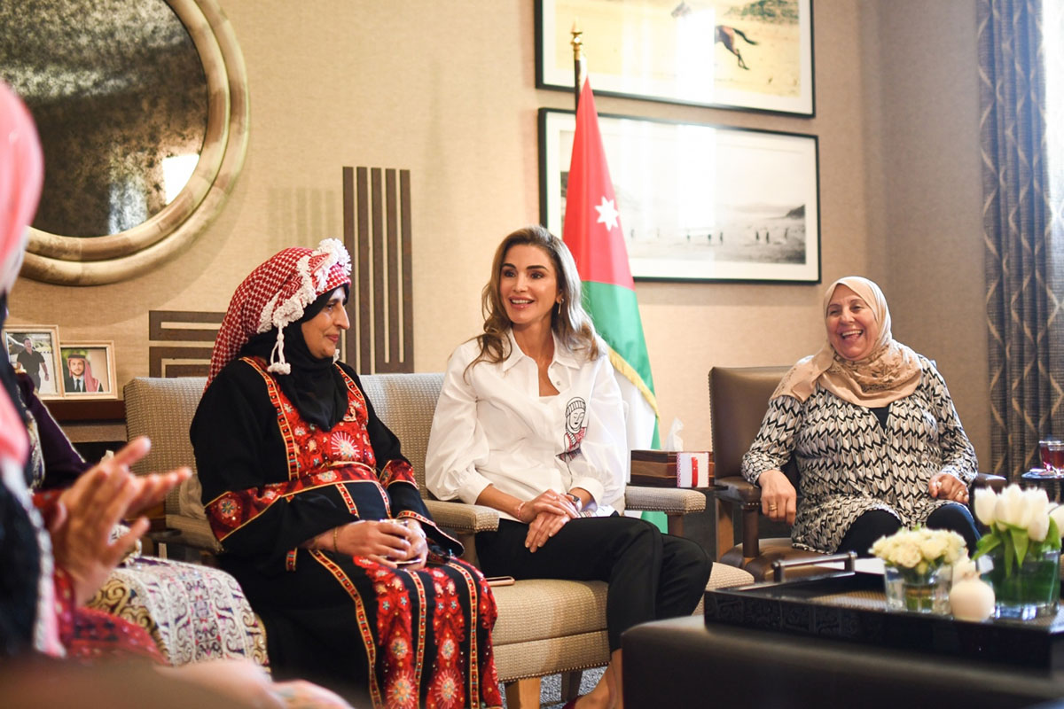 Queen Rania Meets Female Artisanal Food Producers from across Jordan