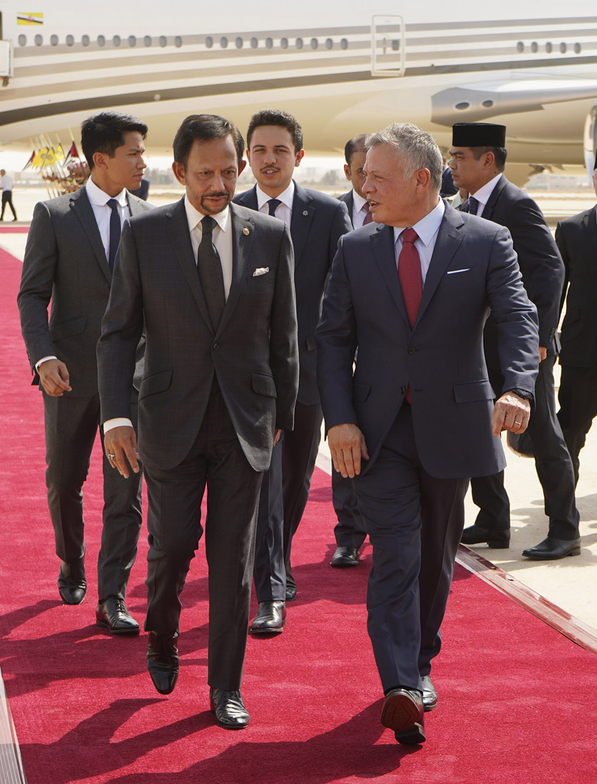 King, Crown Prince receive Brunei sultan