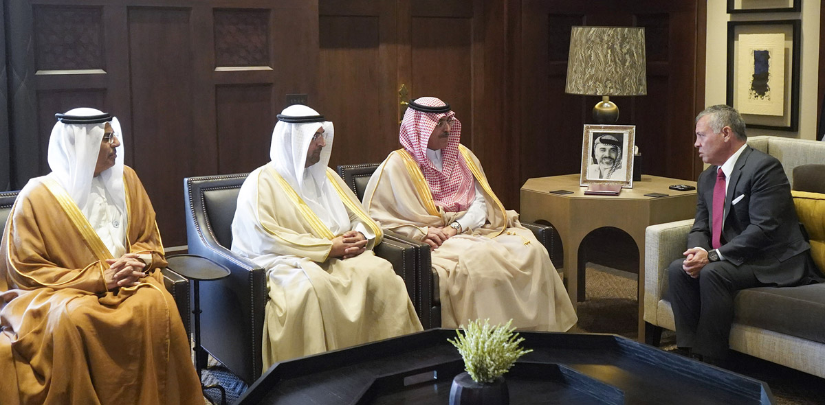 King receives finance ministers of Saudi Arabia, Kuwait and UAE
