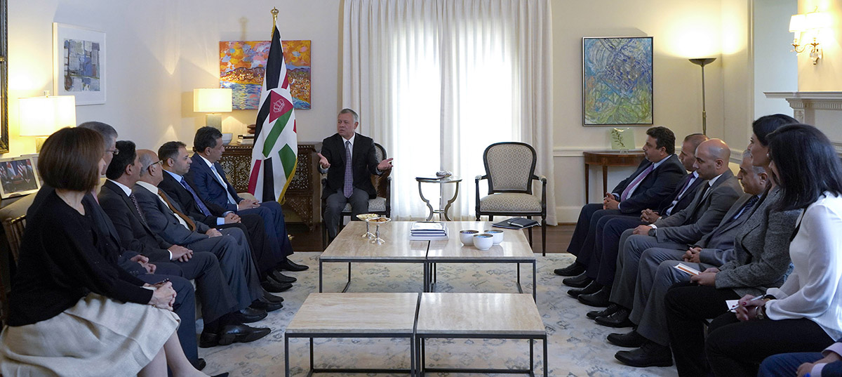 King meets Jordanian media delegation invited to attend Templeton Prize Ceremony
