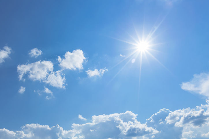Sunny skies expected today