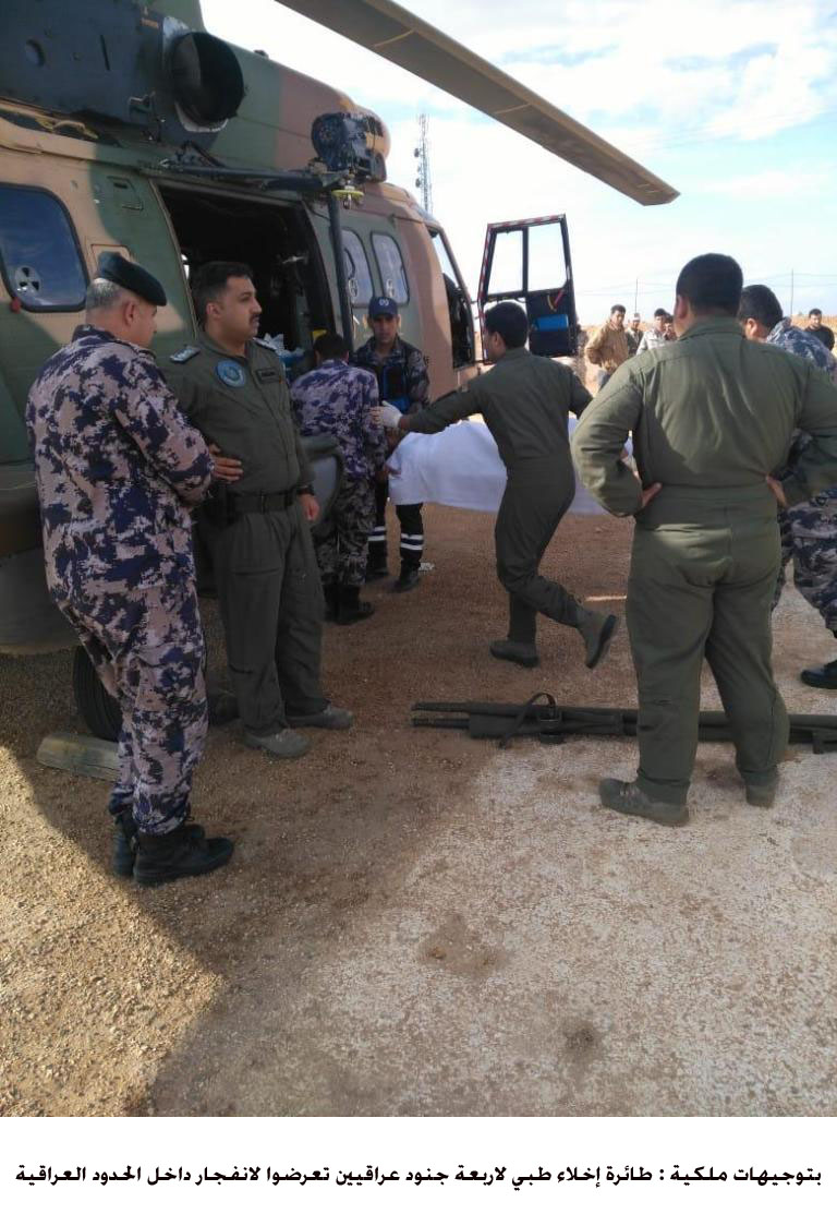 Four Iraqi injured soldiers airlifted to Amman