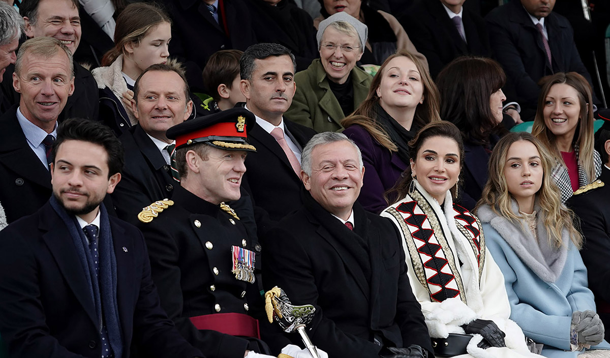 King, Queen attend Princess Salma graduation at Sandhurst
