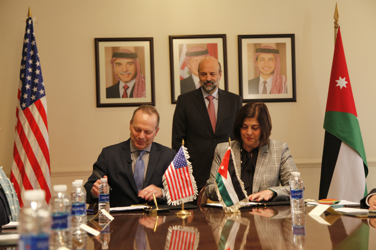 U.S., Jordan sign 745-million-dollar direct cash transfer agreement to treasury