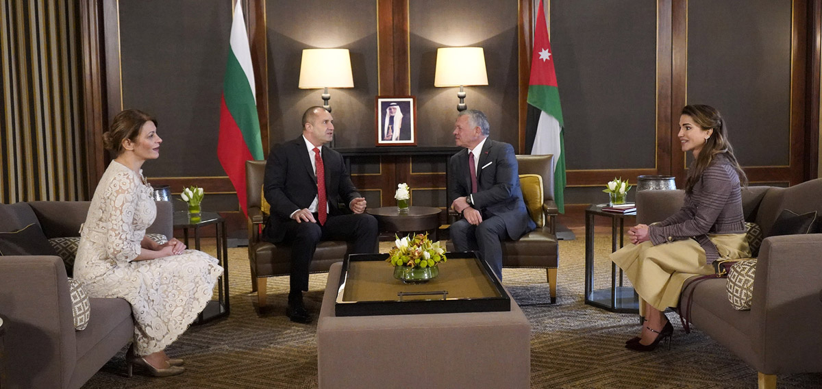 King holds talks with Bulgarian President