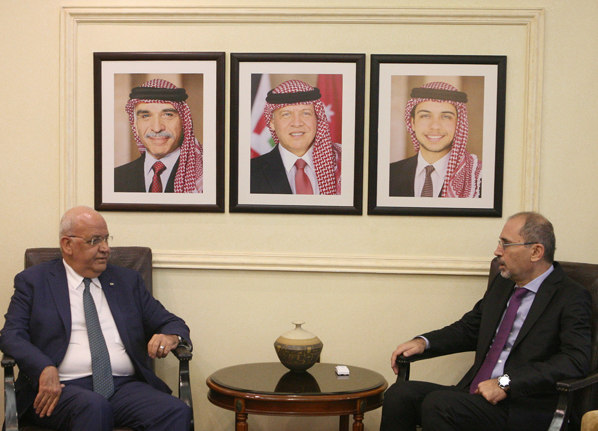 FM, Palestinian official discuss peace process