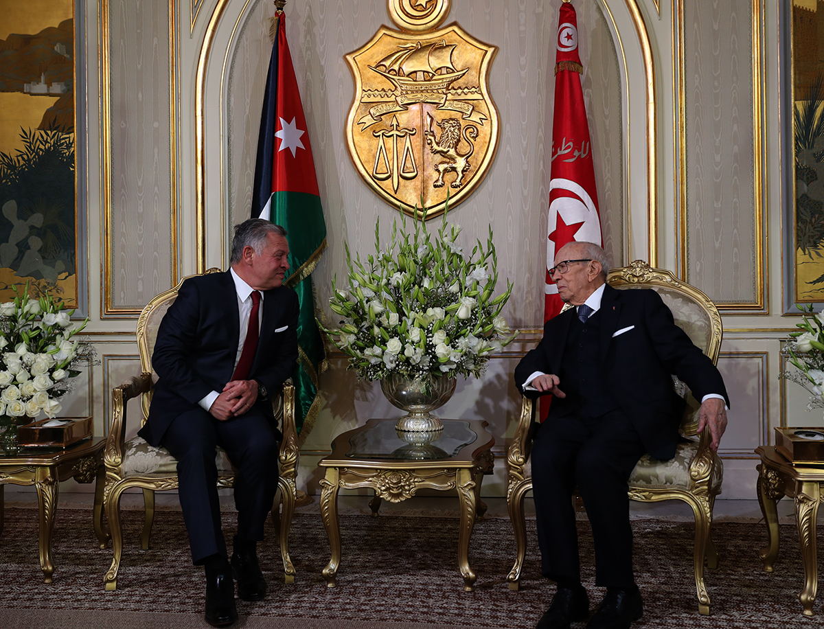 King, Tunisian president affirm commitment to enhancing cooperation