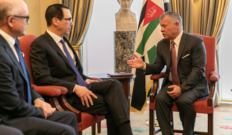 King meets US treasury secretary in London