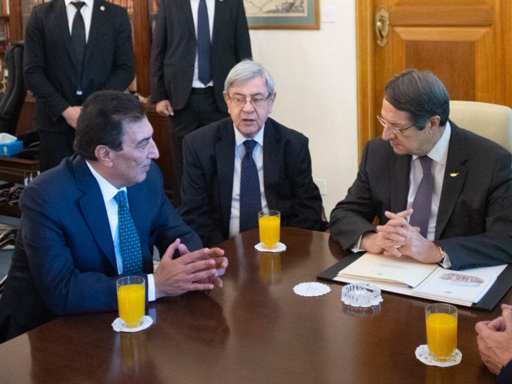 Cyprus President receives Jordan's house speaker
