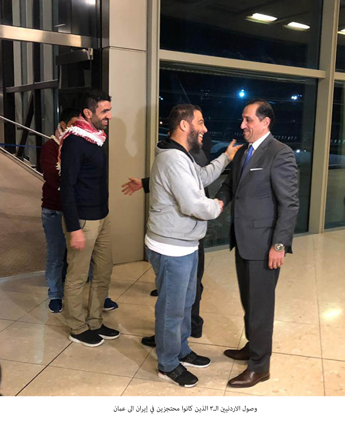 Three Jordanians who were detained in Iran return home