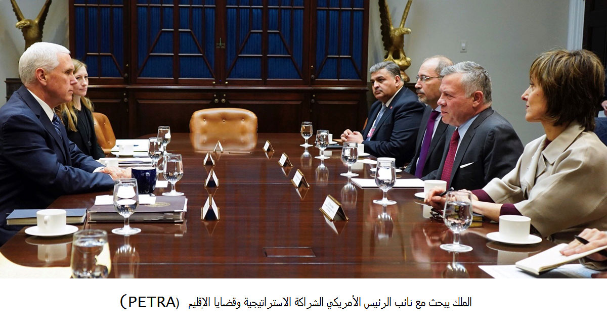 King, US VP discuss Jordan-US strategic partnership, regional issues