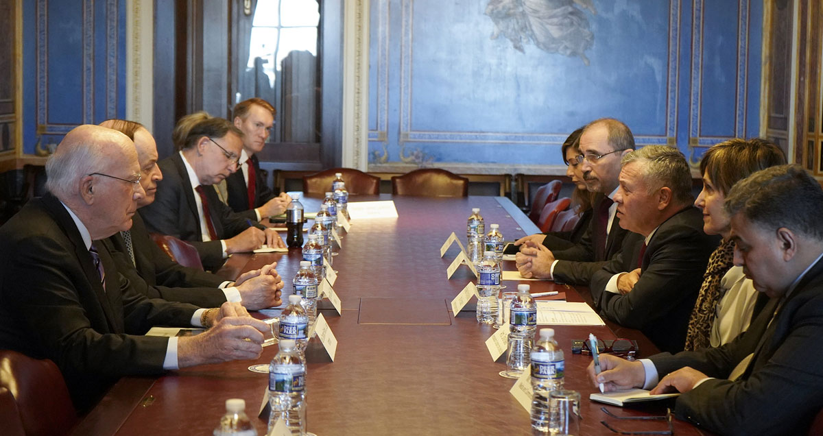 King meets US Congress members as they affirm keenness to bolster Jordan-US ties
