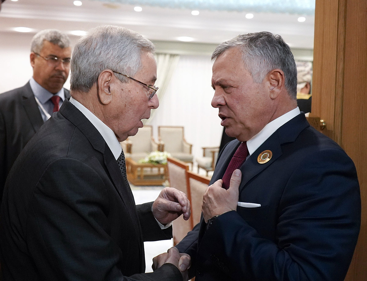 King meets speaker of Council of the Nation of Algeria