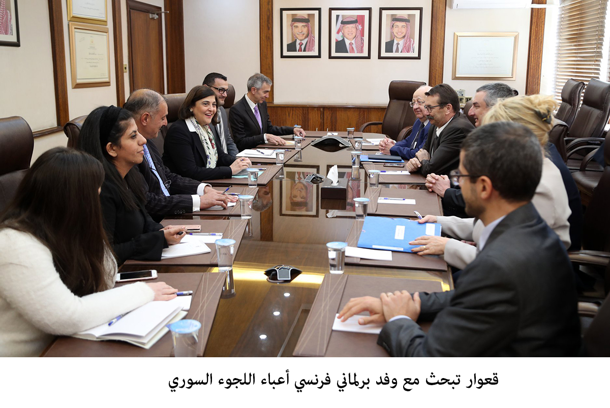 Kawar, French delegation discuss Syrian refugee crisis