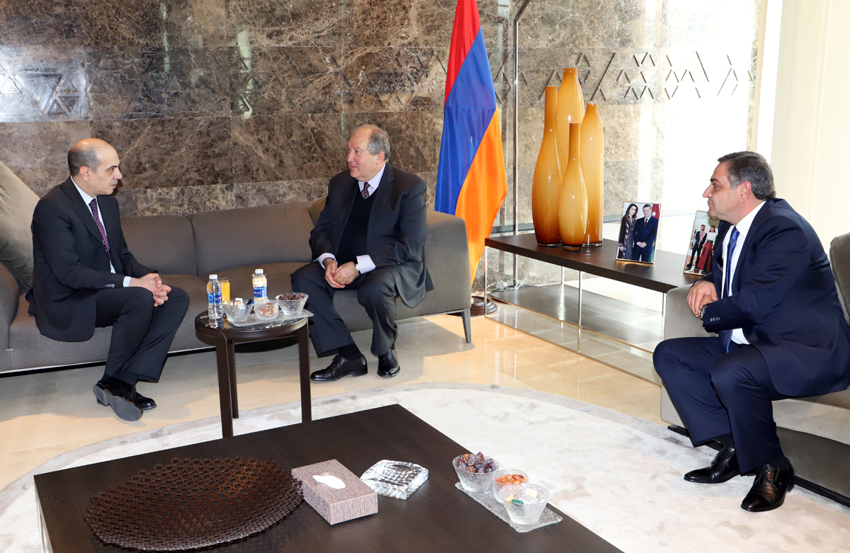 Armenian president arrives in Amman