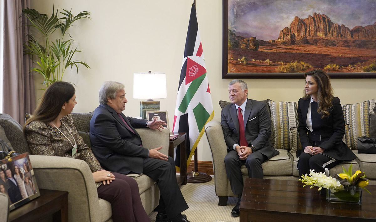 King meets UN secretary general