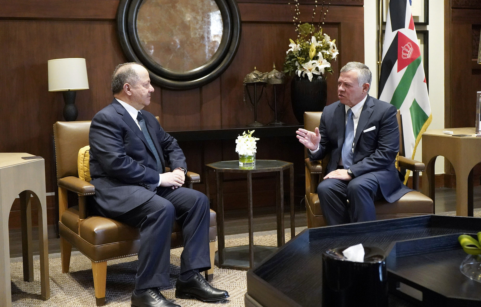 King meets former president of Iraq's Kurdistan Region