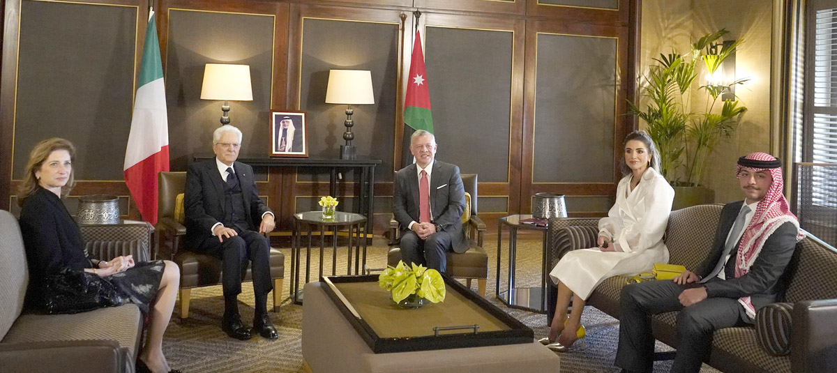 King, Italian president discuss expanding cooperation