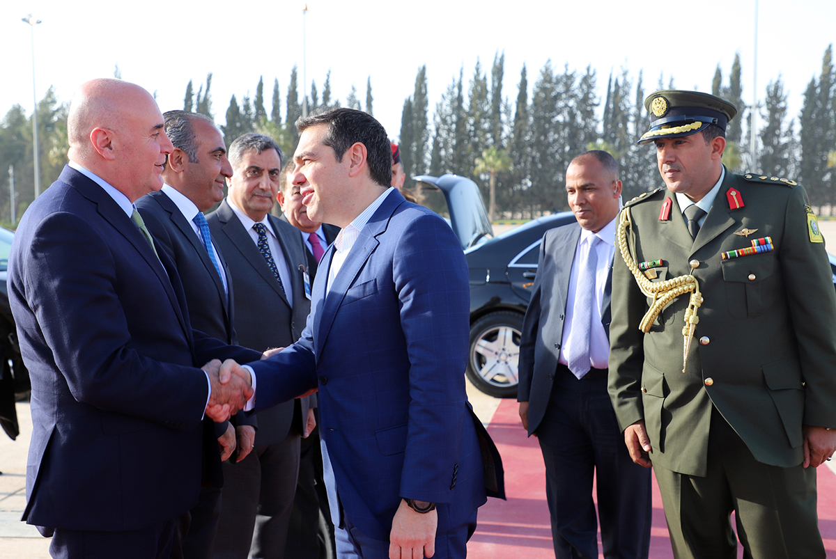 Greek PM concludes visit to Jordan