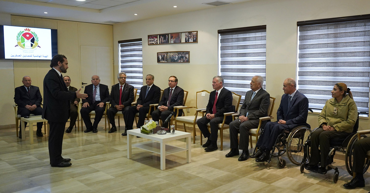King visits Hashemite Commission for Disabled Soldiers