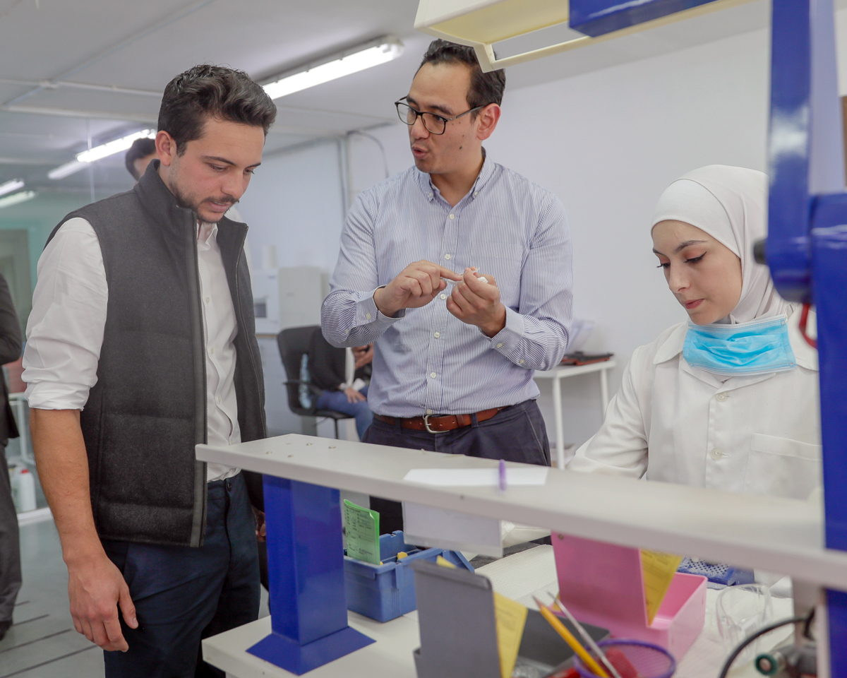 Crown Prince visits leading Jordanian start-up on Labour Day