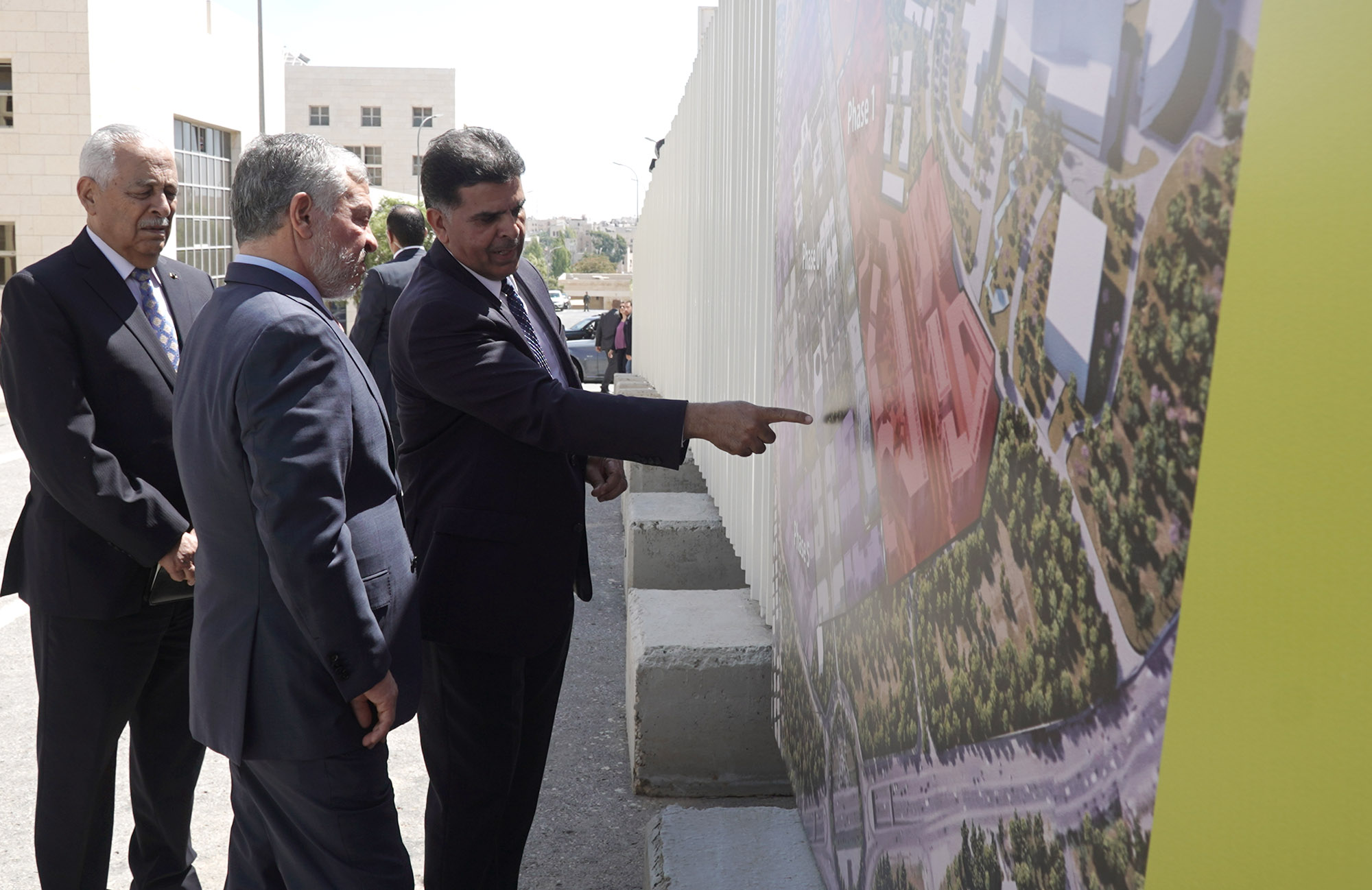 King visits King Hussein Business Park, checks on progress of expansion project