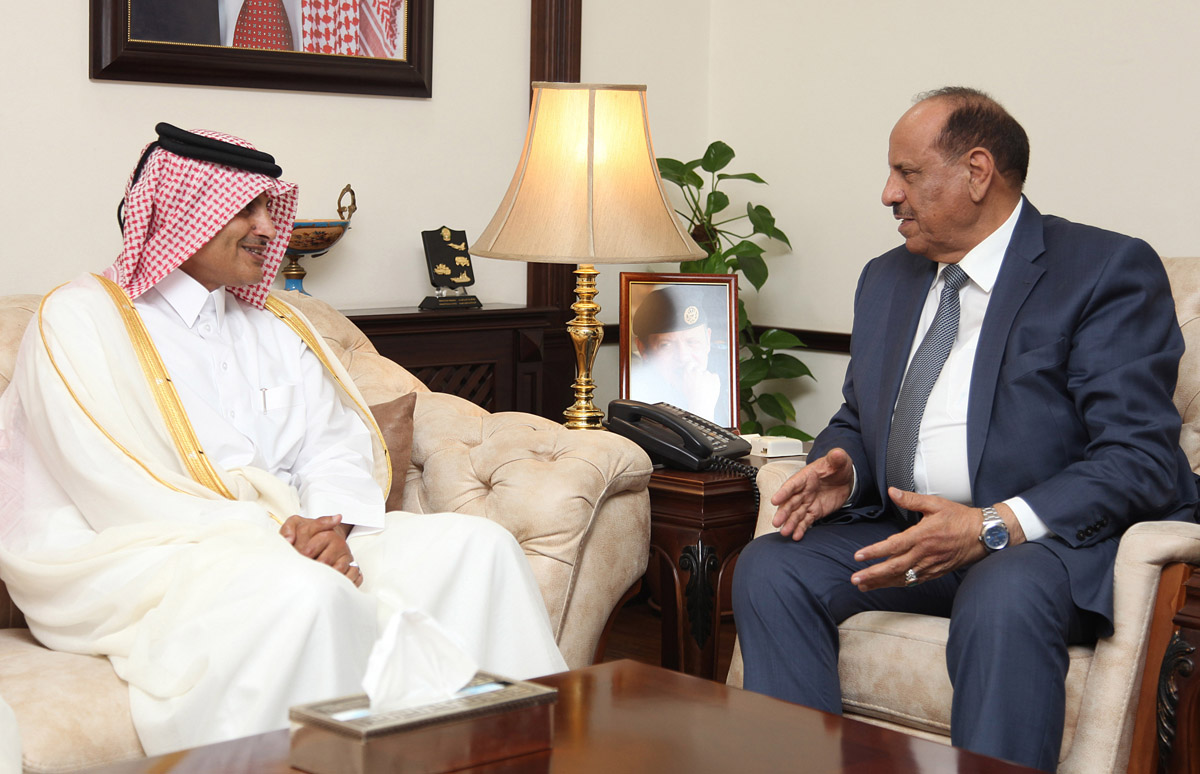 Interior Minister meets Qatari envoy