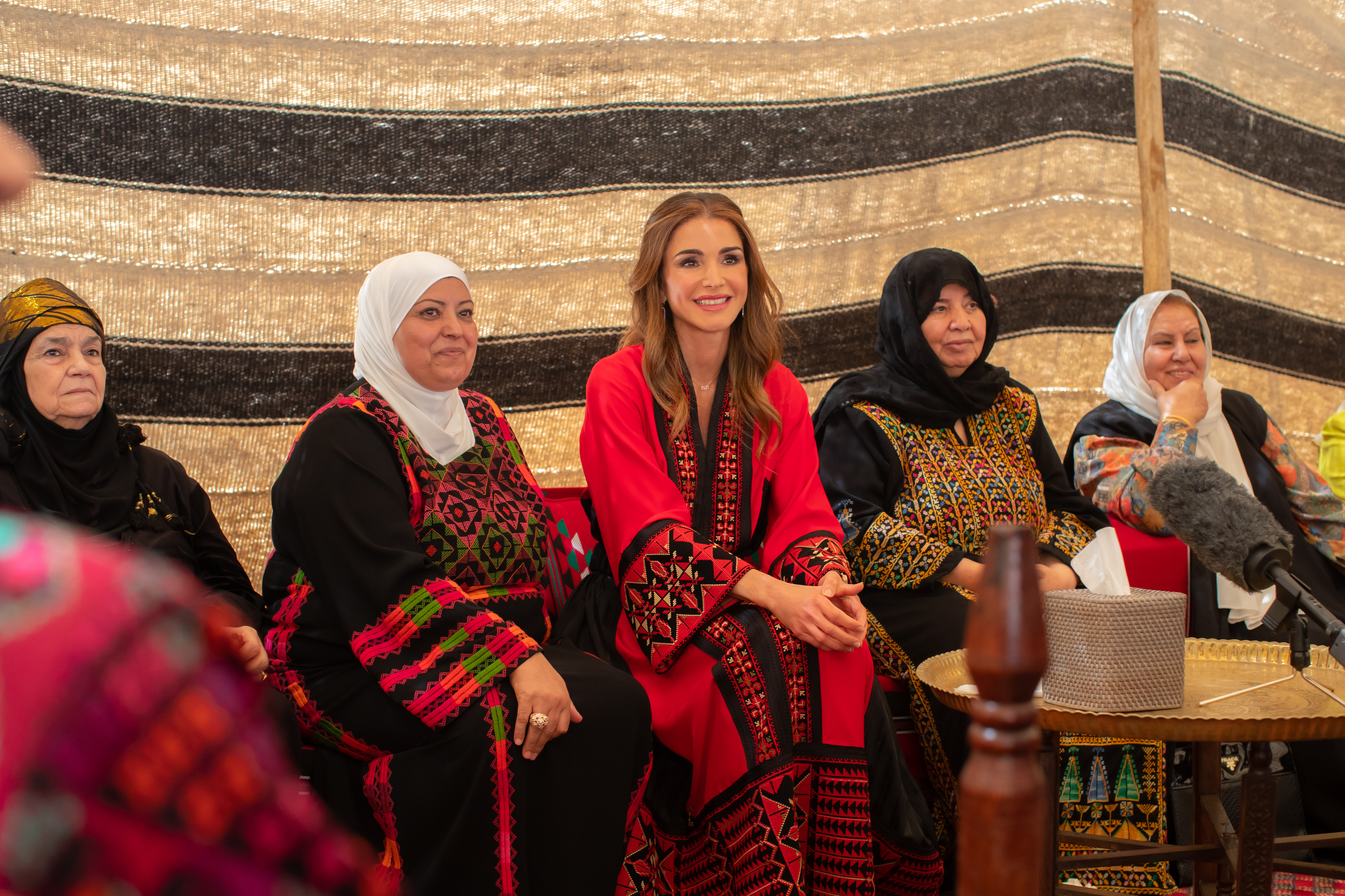 Queen Rania Meets with Women of Balqawi Tribes in Amman