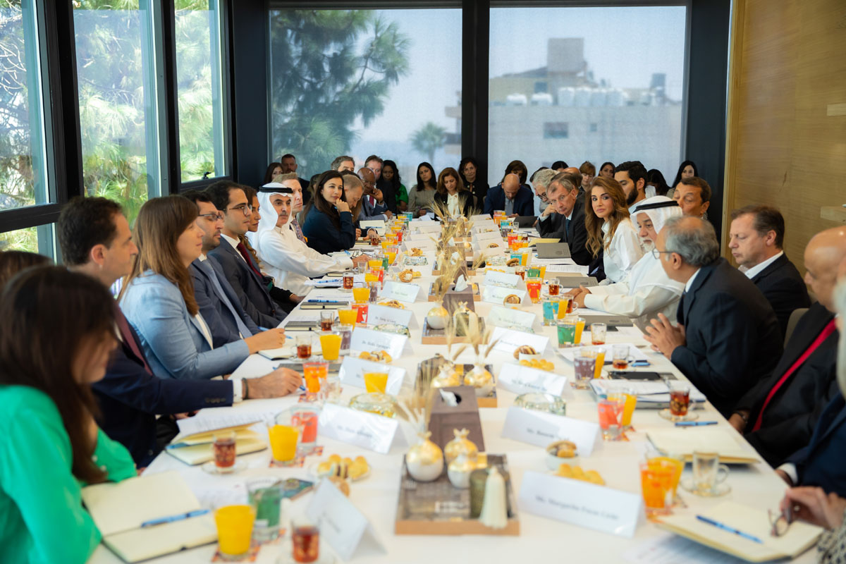 Queen Rania attends meeting to drive forward global response to refugee education crisis
