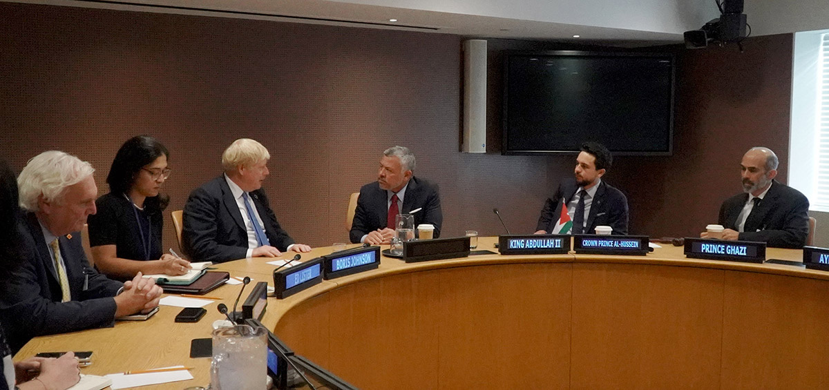 King meets British PM in New York