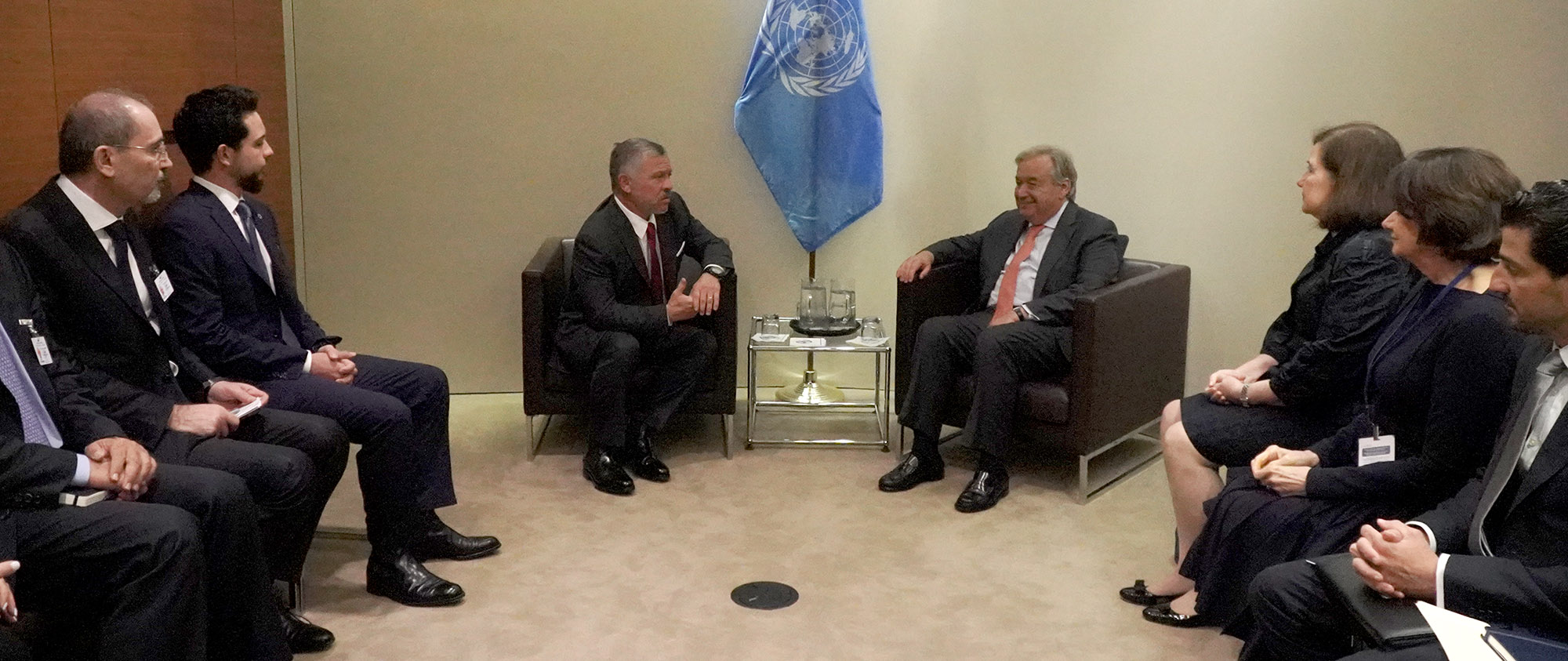 King meets UN secretary general
