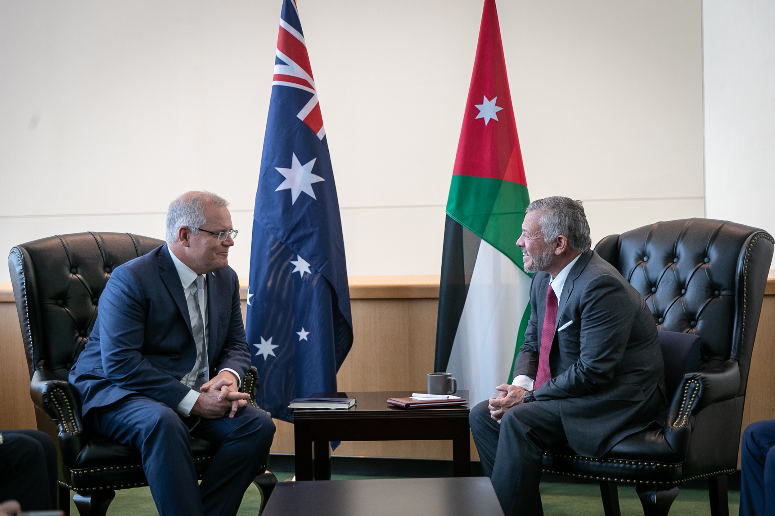 King meets Australian PM