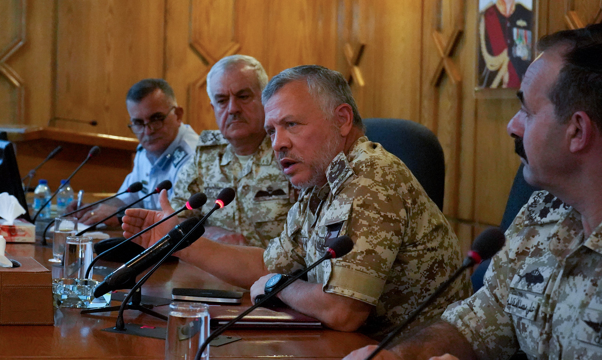 King visits military colleges