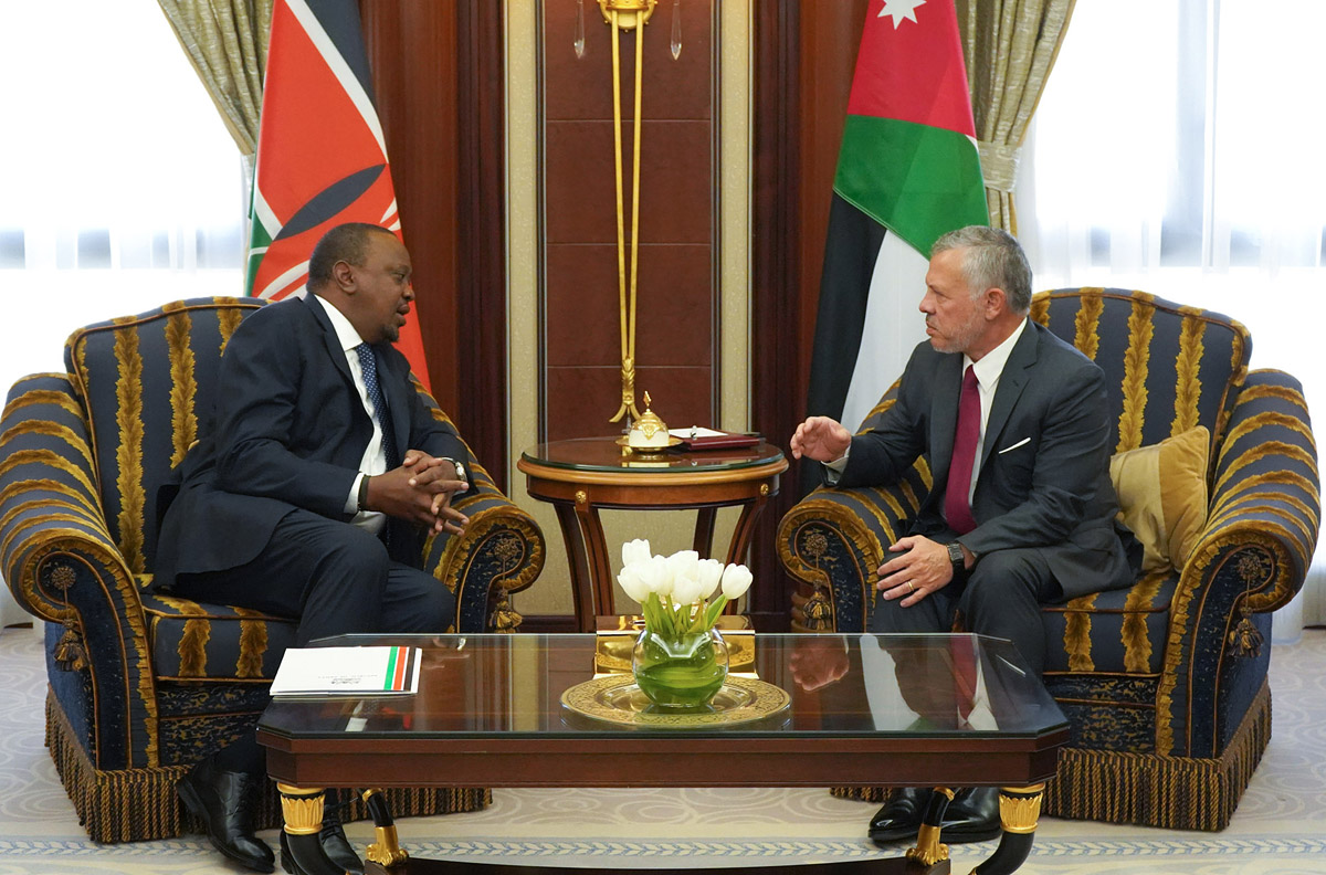 King meets Kenyan president