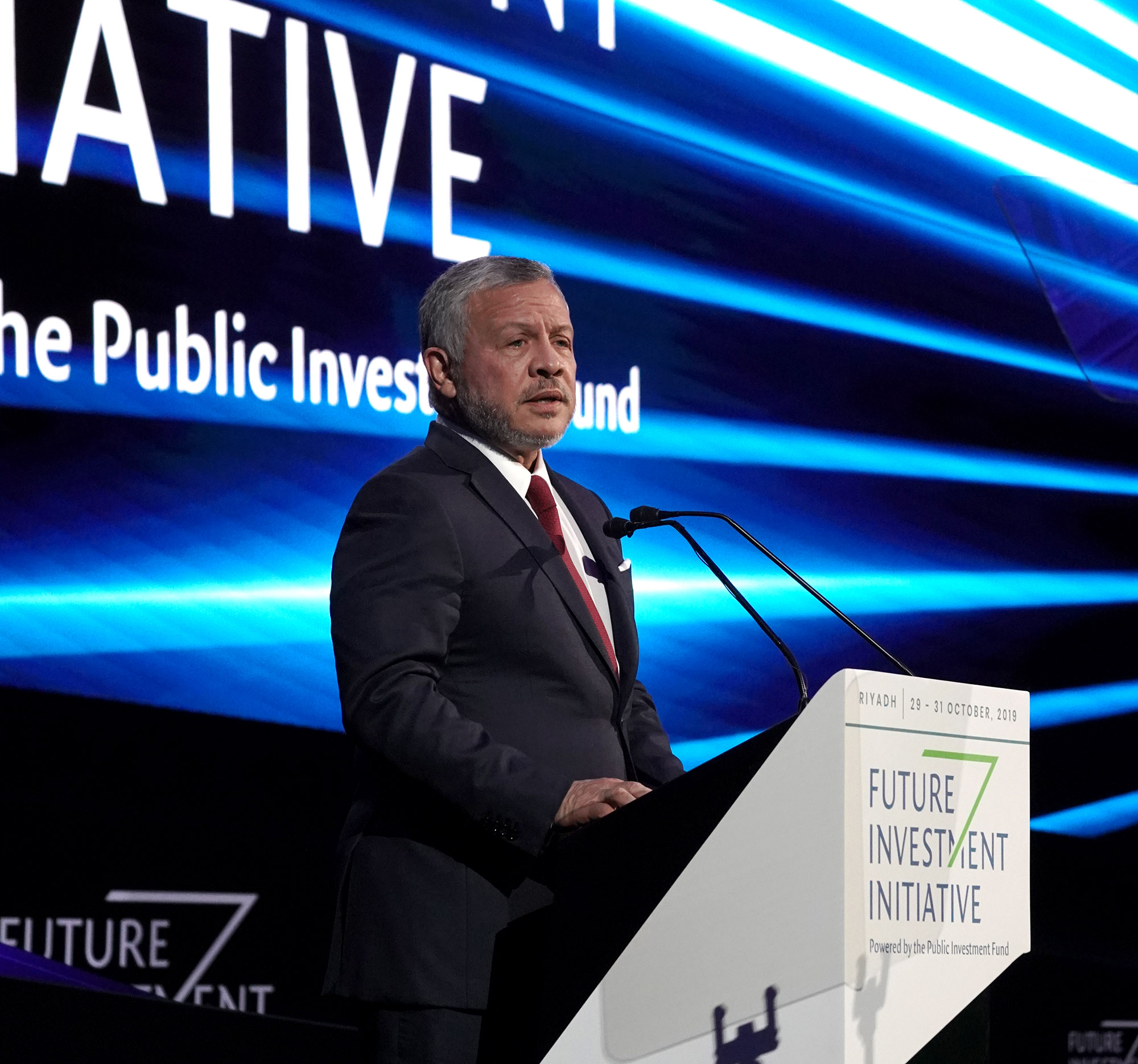 King delivers speech at Future Investment Initiative 2019