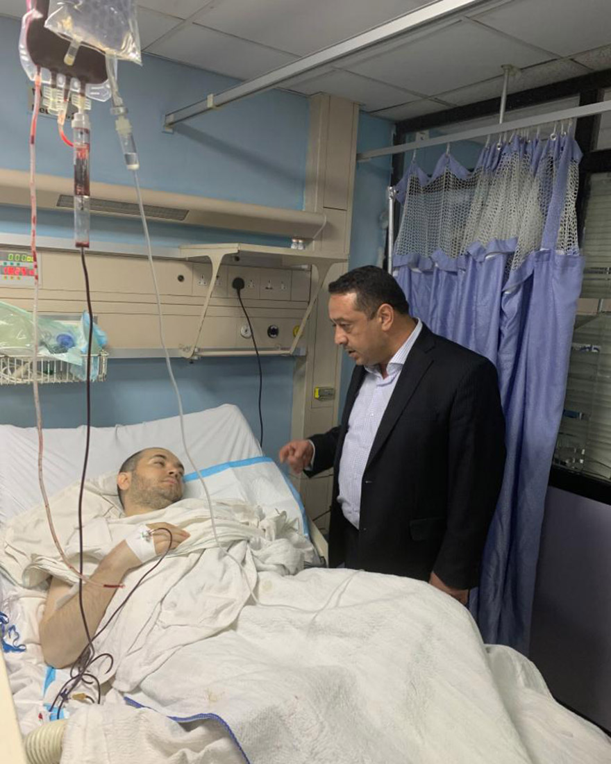 Top official checks on Jerash incident victims