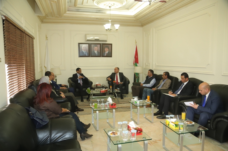 State minister for media Affairs visits Jordan Press Association HQ