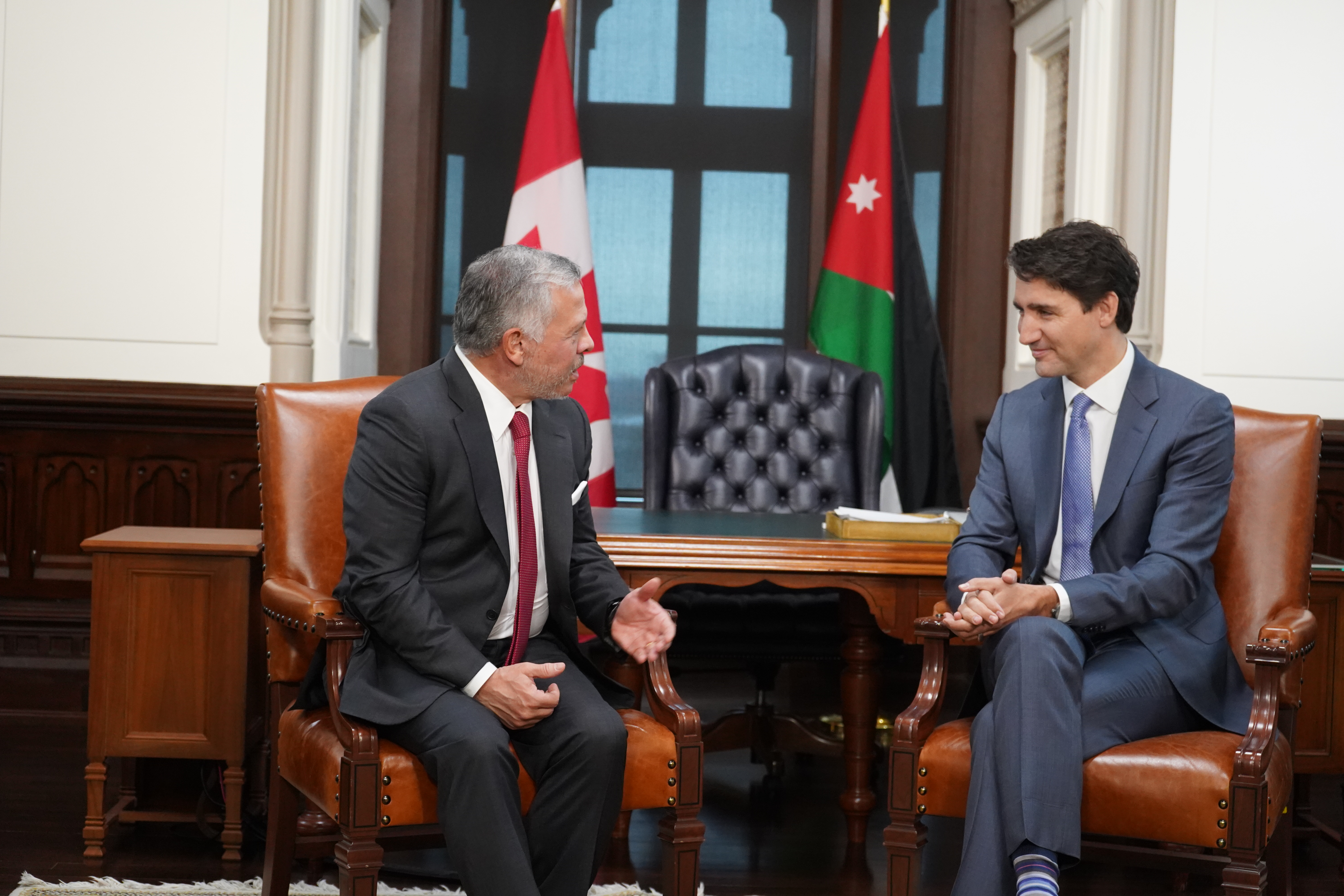 King holds talks with Canadian PM in Ottawa