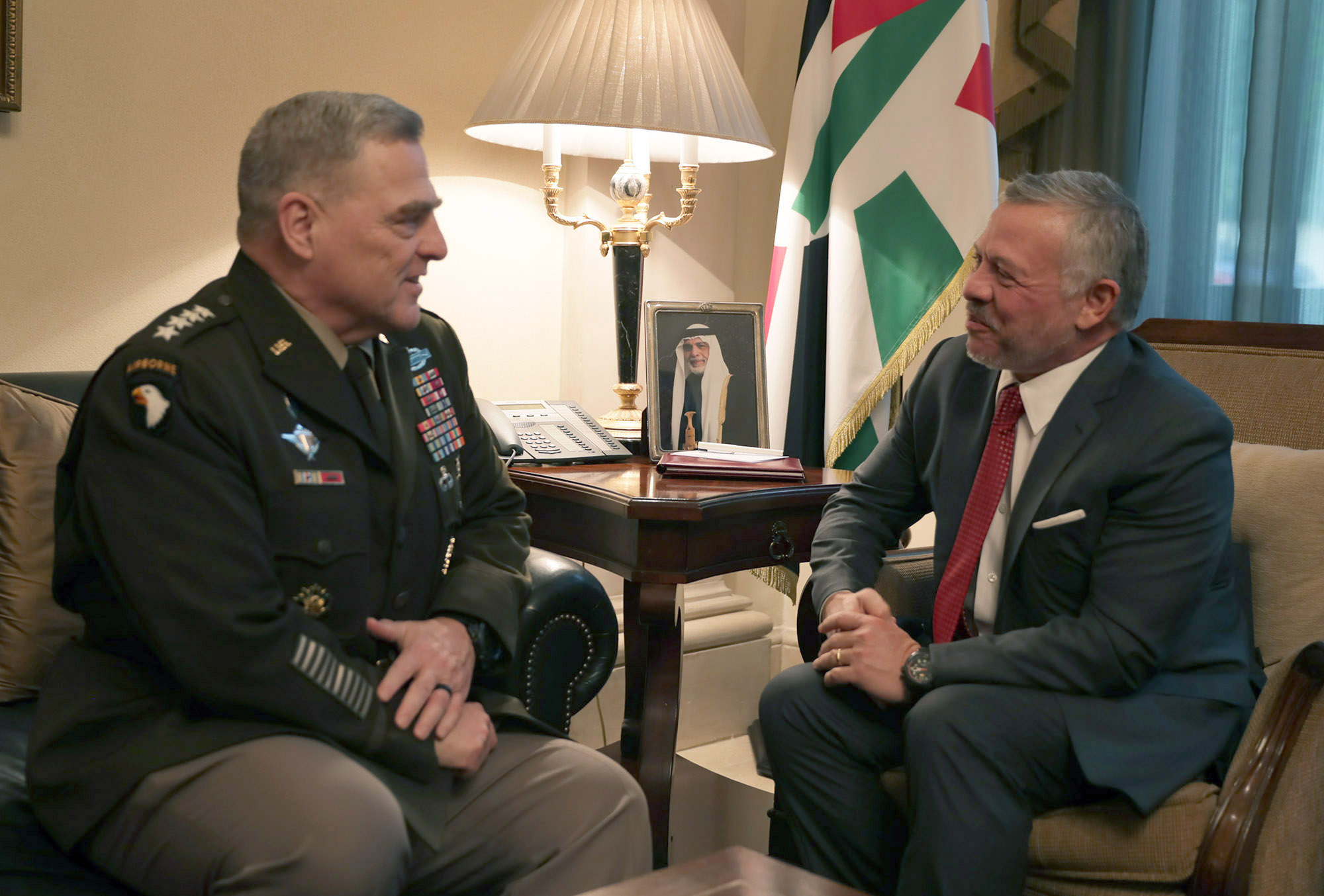 King meets US chairman of joint chiefs of staff