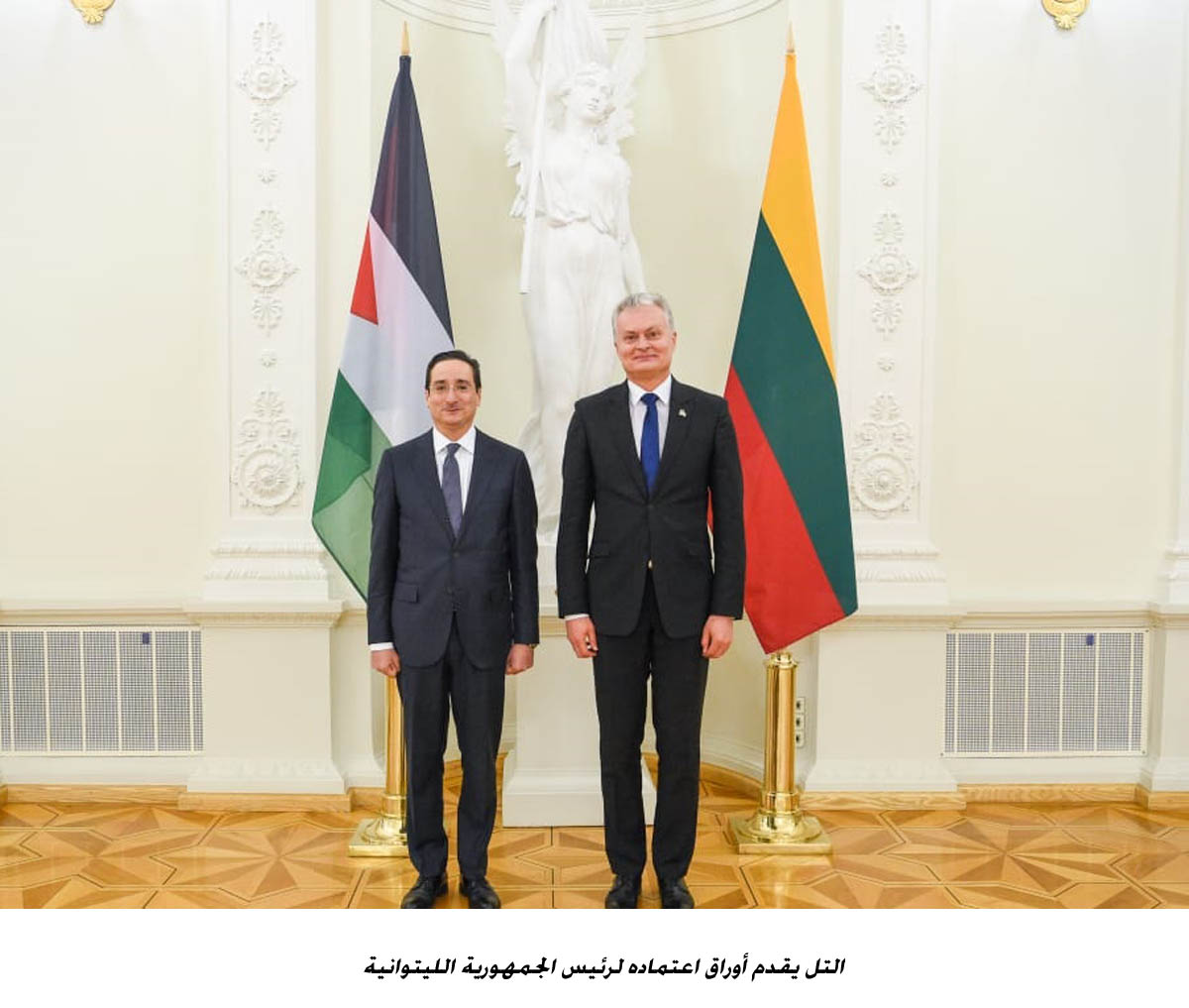 Jordanian ambassador presents credentials to Lithuanian President