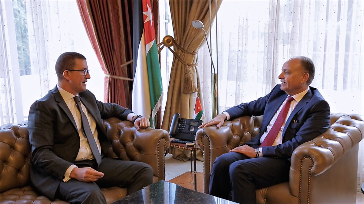 Adaileh meets Egyptian envoy