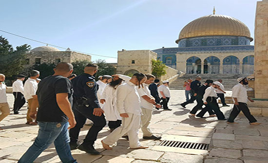 Radical settlers, led by extremist rabbi Yehuda Glick, storm Al-Aqsa compound