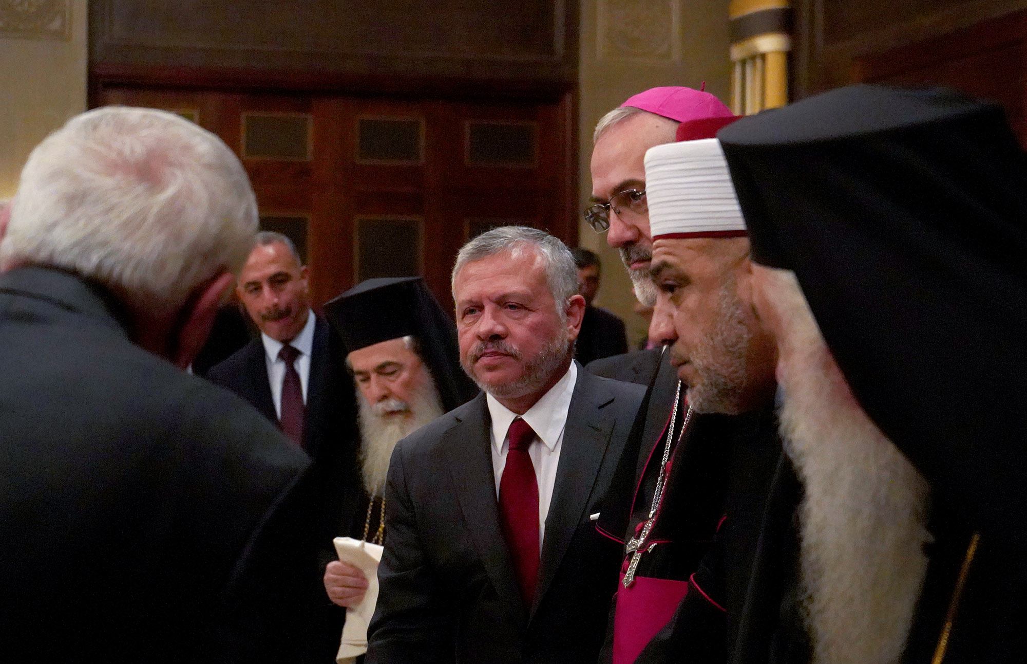 King receives church leaders in Jordan, Jerusalem
